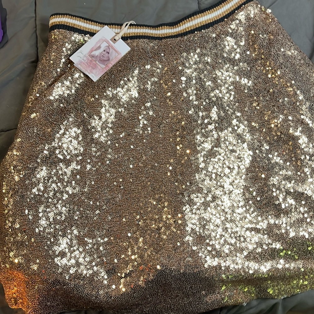 Glittery skirt from Dillards.
